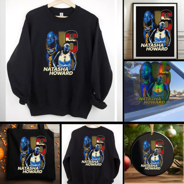 Natasha Howard Indiana Fever number 6 graphic shirt