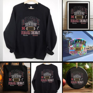 Nebraska Cornhuskers vs Cincinnati Bearcats 2025 Gameday Showdown Football Shirt