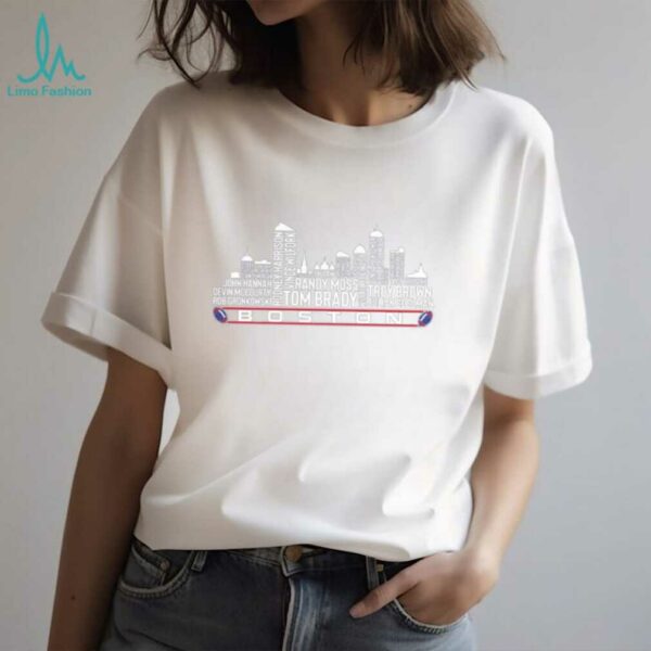 New England Patriots Football all team City Skyline NFL 2025 shirt