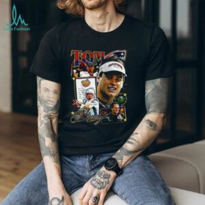 New England Patriots Tom Brady 6th round to the GOAT signature shirt
