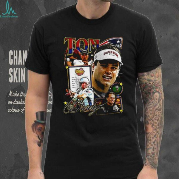 New England Patriots Tom Brady 6th round to the GOAT signature shirt