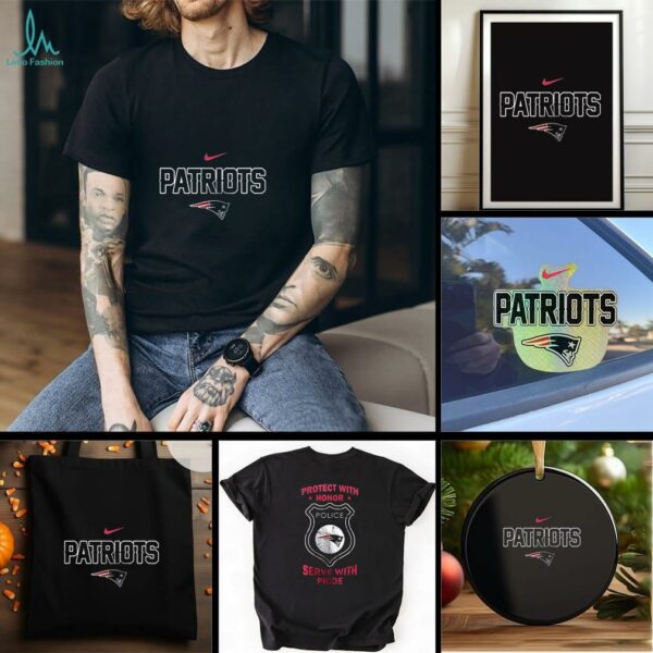 New England Patriots protect with honor police serve with pride shirt