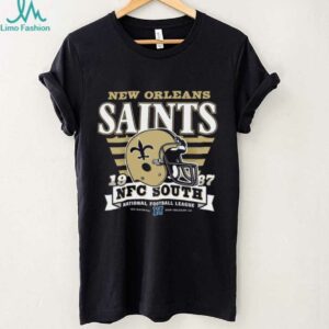 New Orleans Saints Stripe Splash Franklin Throwback T Shirt