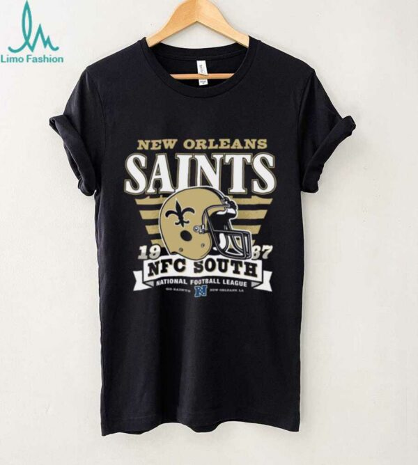 New Orleans Saints Stripe Splash Franklin Throwback T Shirt