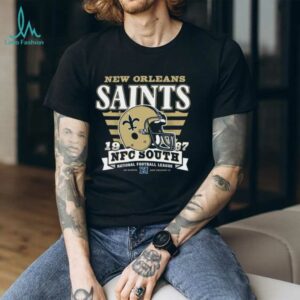 New Orleans Saints Stripe Splash Franklin Throwback T Shirt