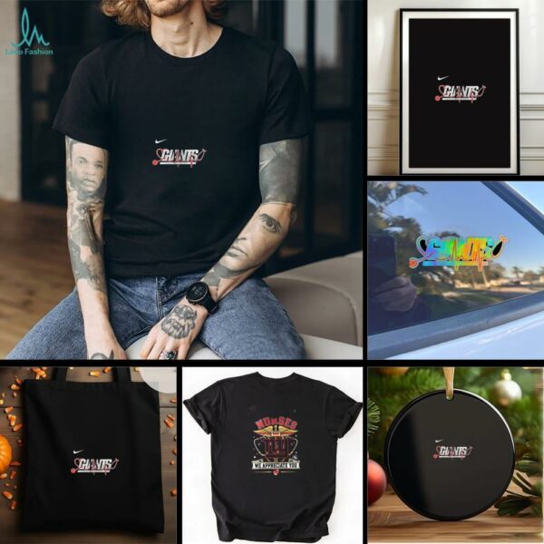 New York Giants national nurses we appreciate you shirt