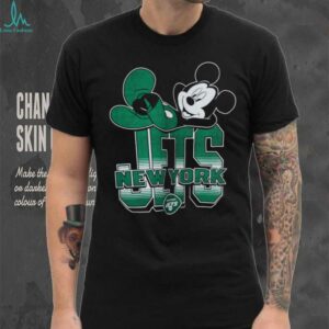 New York Jets Mickey at Quarterback Disney Vintage Football T Shirt