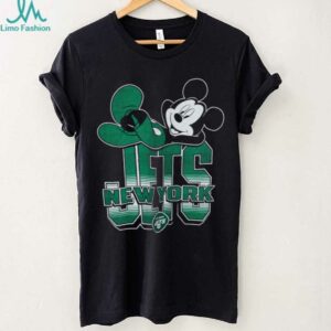 New York Jets Mickey at Quarterback Disney Vintage Football T Shirt