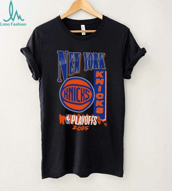 New York Knicks Black 2025 NBA Playoffs Hype T Shirt