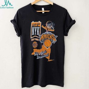 New York Knicks Blue Split Zone T Shirt