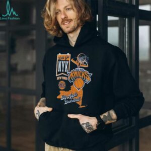 New York Knicks Blue Split Zone T Shirt