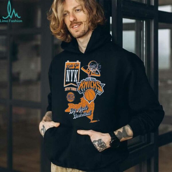 New York Knicks Blue Split Zone T Shirt
