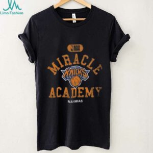 New York Knicks Heather Black Miracle Academy x NBA Collection Vintage Boxy T shirt