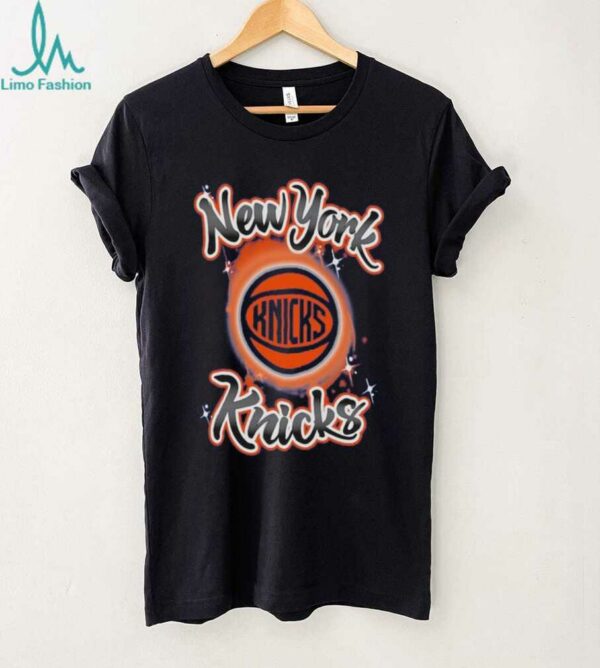 New York Knicks Outerstuff Blue Air Brush T Shirt