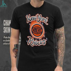 New York Knicks Outerstuff Blue Air Brush T Shirt