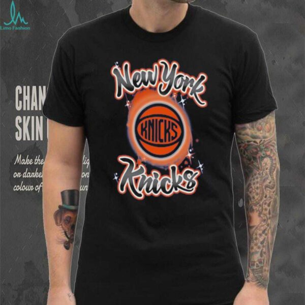New York Knicks Outerstuff Blue Air Brush T Shirt