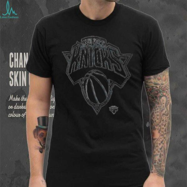 New York Knicks Stadium Essentials Black Mono Element T Shirt