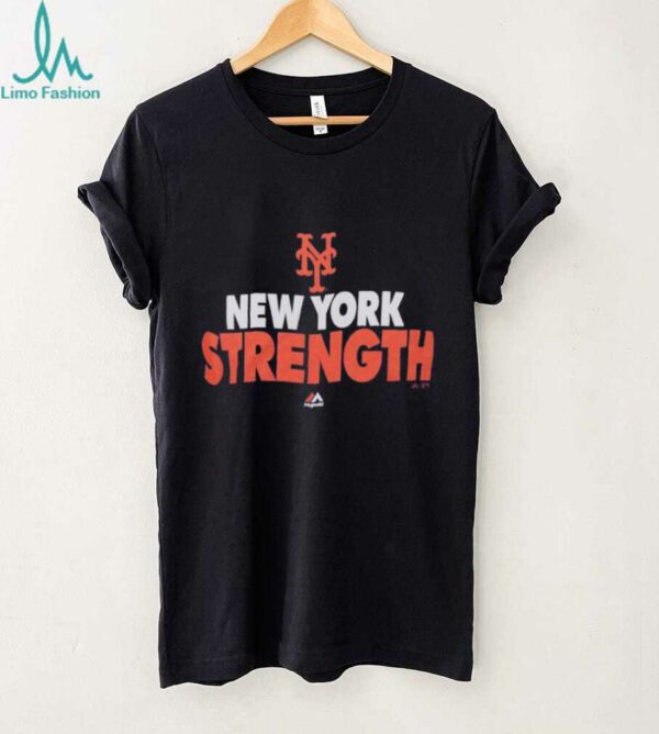 New York Mets Majestic Heathered Strength T Shirt