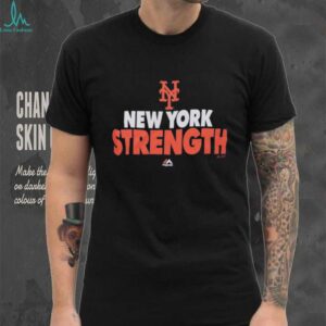 New York Mets Majestic Heathered Strength T Shirt