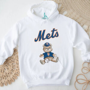 New York Mets Tiny Turnip White Fitted Teddy Bear Shirt