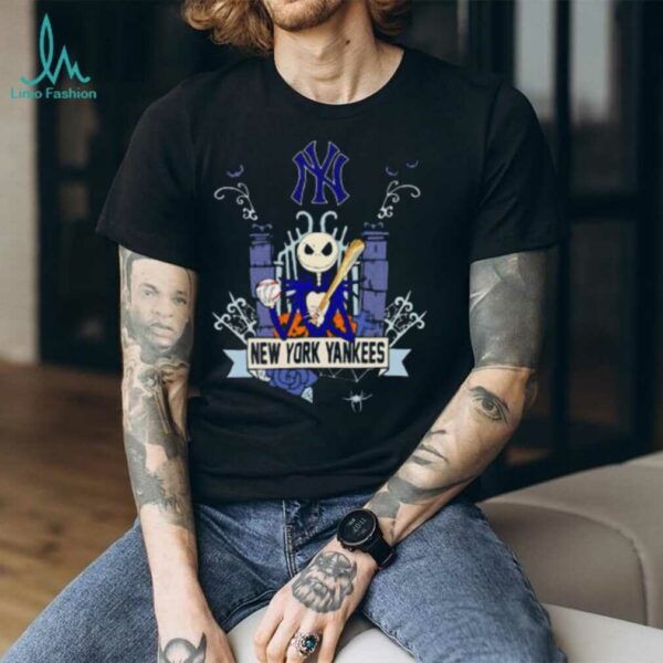 New York Yankees Baseball Jack Skellington Halloween shirt
