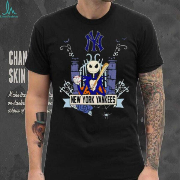 New York Yankees Baseball Jack Skellington Halloween shirt