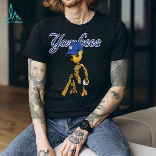 New York Yankees Groot Guardians Of The Galaxy Baseball Cap shirt