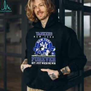 New York Yankees forever not just when we win Peanuts shirt