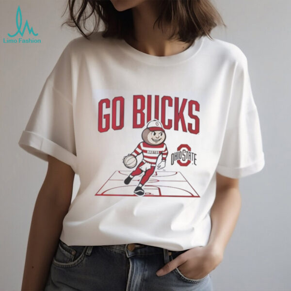 Nice Ohio State Buckeyes Baseball Masscot Court T Shirt