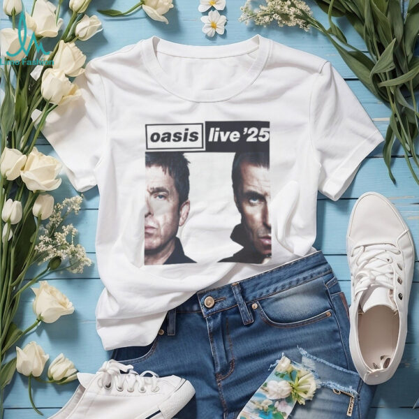 Oasis 2025 Tour Vintage Band Tee for Britpop 90s Rock Music Shirt