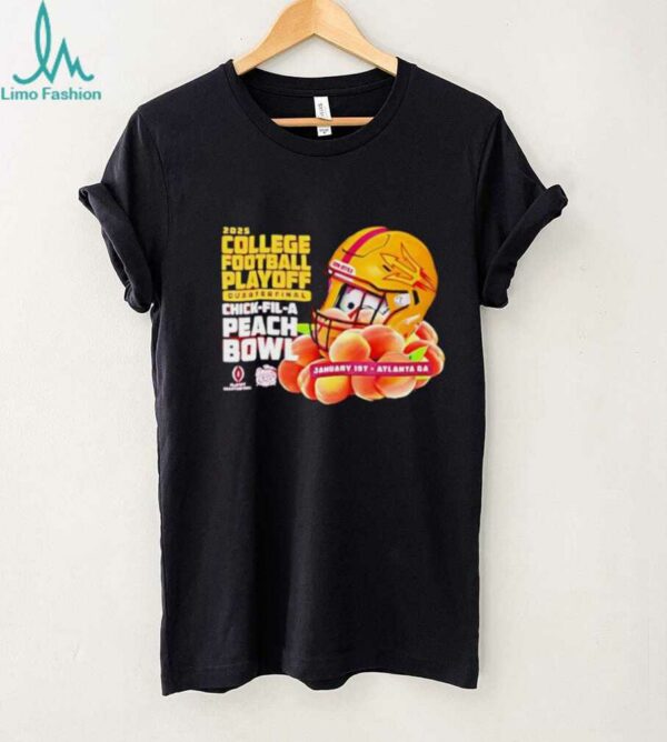 Official Arizona State Sun Devils 2025 College Football Playoff Quarter Final Peach Bowl Shirt