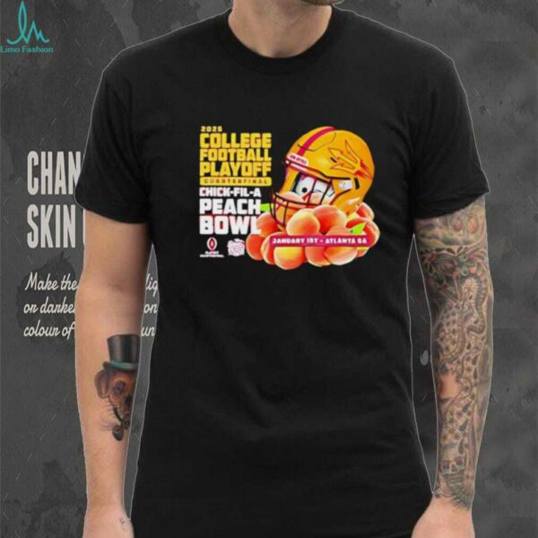 Official Arizona State Sun Devils 2025 College Football Playoff Quarter Final Peach Bowl Shirt