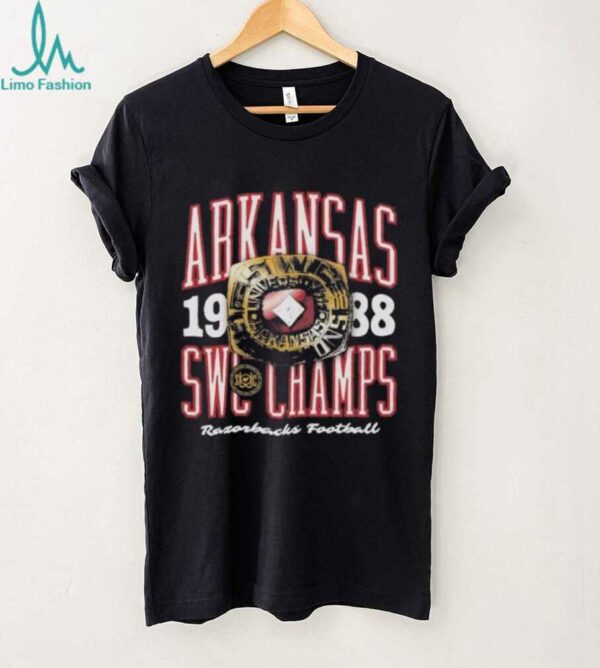 Official Arkansas Razorbacks 1988 SEC Champions Ring Shirt