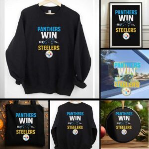 Official Carolina Panthers Victory Beat The Steelers 2025 Shirt