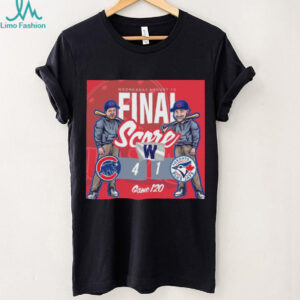 Official Chicago Cubs Vs Toronto Blue Jays Final Score 4 1 Wednesday, 2025 Game 120 Poster shirt
