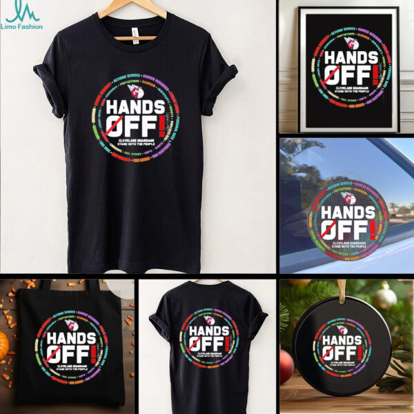 Official Cleveland Guardians Logo Hands Off Seattle Mariners Stand With The People Shirt