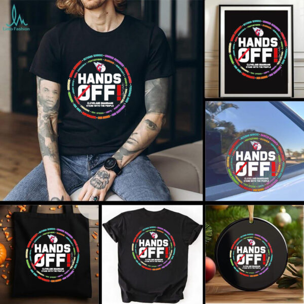 Official Cleveland Guardians Logo Hands Off Seattle Mariners Stand With The People Shirt