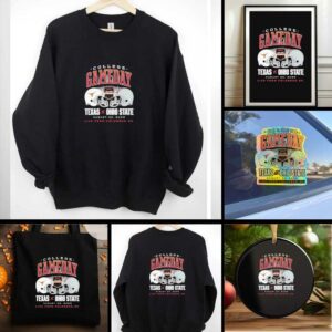 Official College GameDay 2025 Texas Longhorns Vs Ohio State Buckeyes Love From Columbus, OH Shirt
