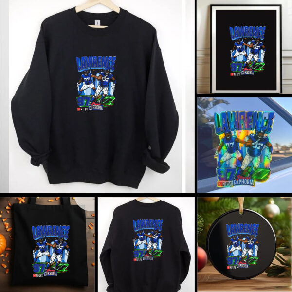 Official Dexter Lawrence New York Giants NFL Football Planet Euphoria Artwork t shirt