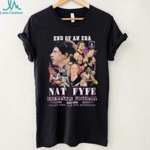 Official End Of An Era Nat Fyfe Fremantle Football 2010 2025 Thank You For The Memories Shirt