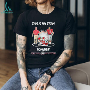 Official Georgia Bulldogs This Is My Team Forever Go Dawgs Signatures Shirt