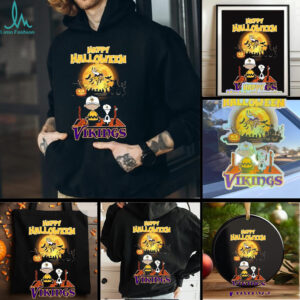 Official Happy Halloween Minnesota Vikings X The Peanuts Snoopy And Charlie Brown Shirt