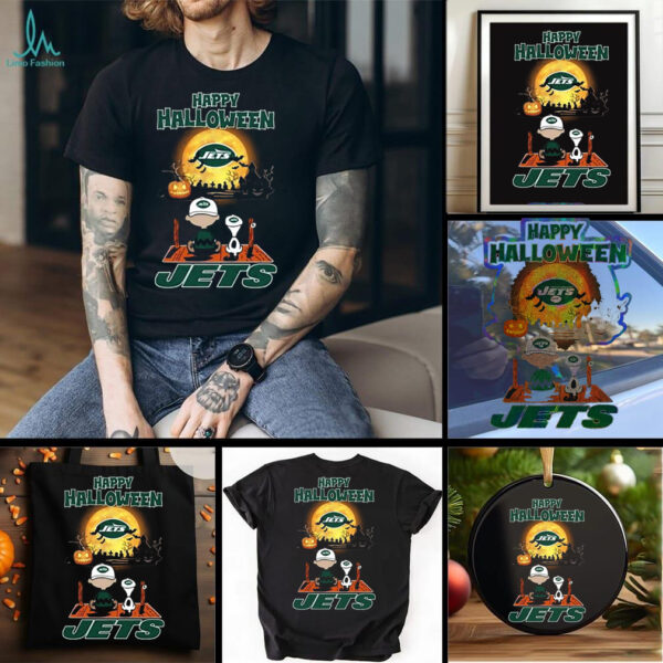 Official Happy Halloween New York Jets X The Peanuts Snoopy And Charlie Brown Shirt
