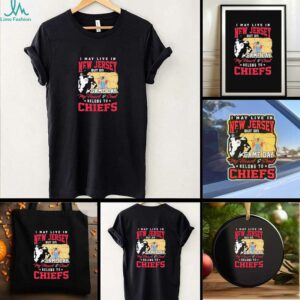 Official I May Live In New Jersey But Gameday My Heart And Soul Belong To Kansas City Chiefs Flag Shirt