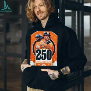 Official Jose Altuve Houston Astros MLB 250th Career Home Run And 250 Stolen Bases Number 27 Poster t shirt
