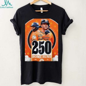 Official Jose Altuve Houston Astros MLB 250th Career Home Run And 250 Stolen Bases Number 27 Poster t shirt
