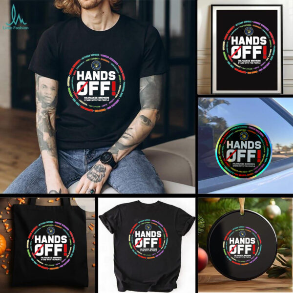 Official Milwaukee Brewers Logo Hands Off Seattle Mariners Stand With The People Shirt