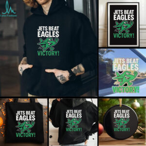 Official NFL 2025 New York Jets Beat Eagles Victory Mascot Shirt