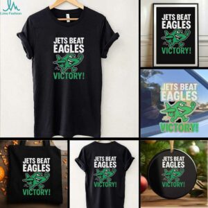 Official NFL 2025 New York Jets Beat Eagles Victory Mascot Shirt