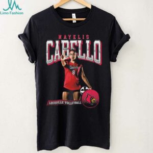 Official Nayelis Cabello Portrait Louisville Cardinals Volleyball NCAA Graphic shirt